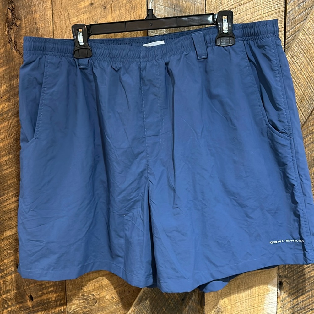 NWOT Columbia performance fishing gear Omni shade lined trunks men’s size XL